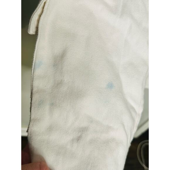 MAJE White Cotton Front Zipper Campy Pocket Clad Pocketo Cargo Pants Size 36 - Picture 14 of 16